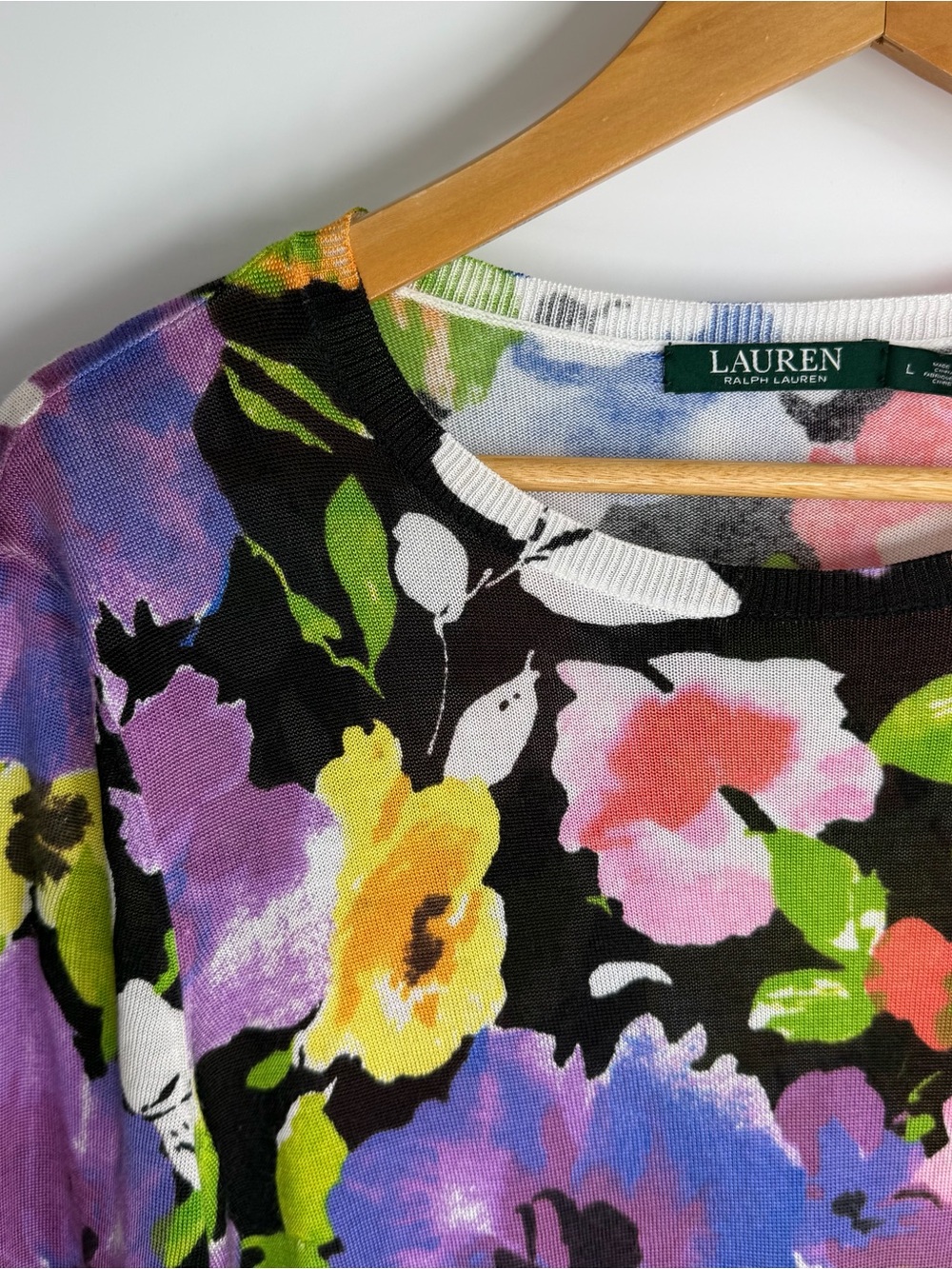 Ralph Lauren Floral Colorful Top Sweater - Picture 3 of 13